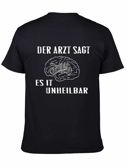 Camiseta Negra Humor Cerebro Imparable