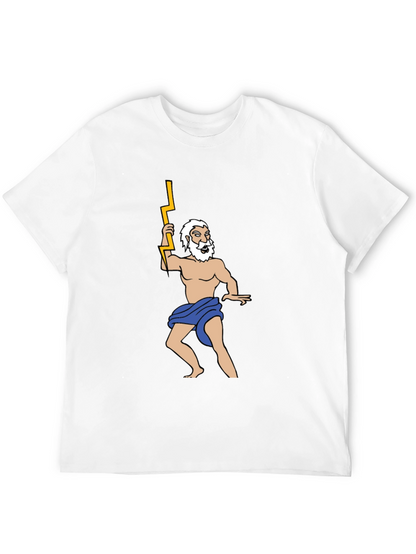 Camiseta Negra con Diseño de Zeus Griego