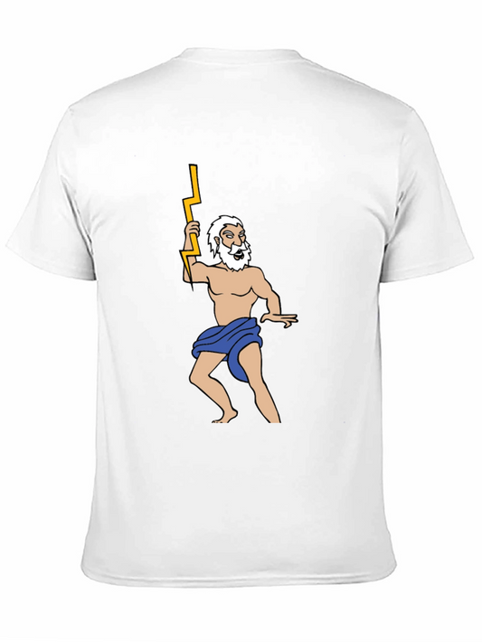 Camiseta Negra con Diseño de Zeus Griego