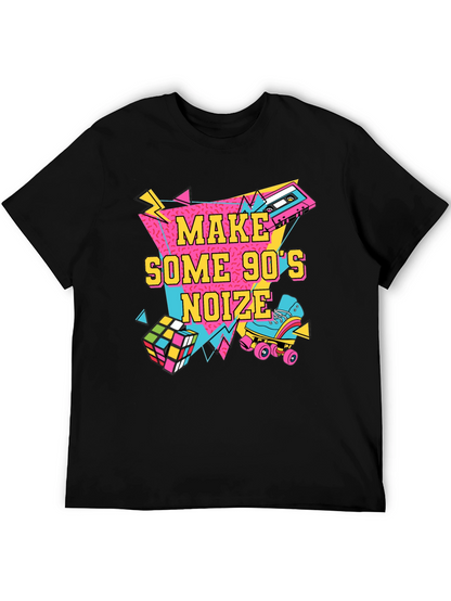 Camiseta Negra Estilo Retro Años 90