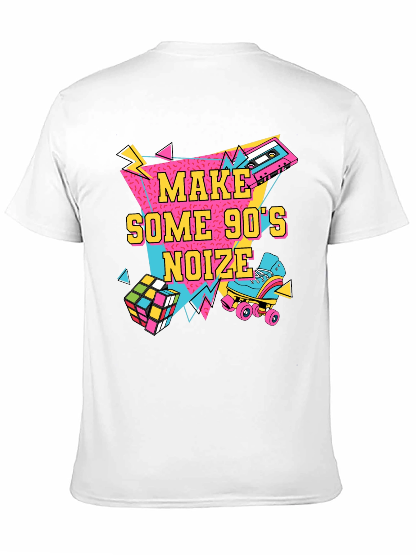 Camiseta Negra Estilo Retro Años 90
