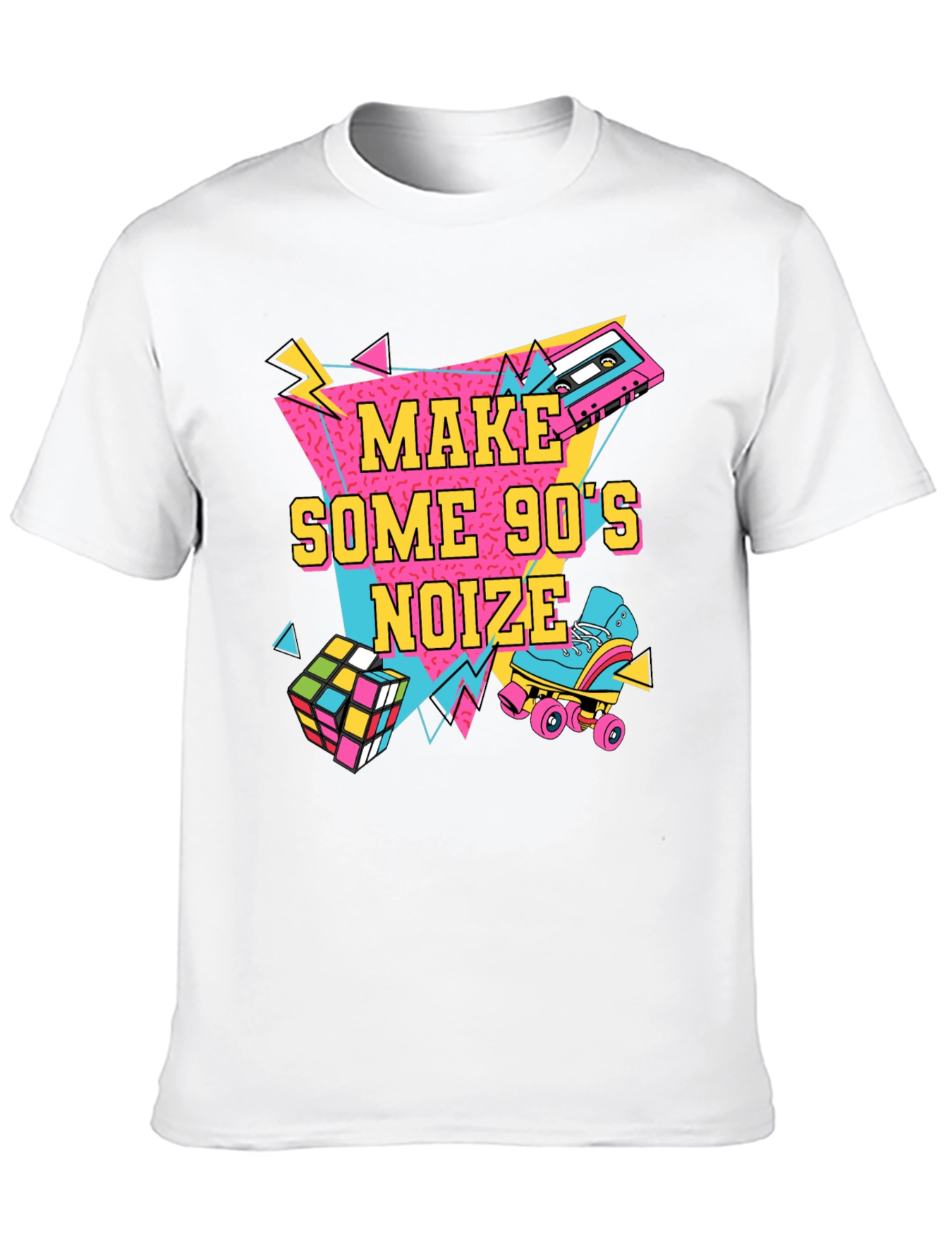 Camiseta Negra Estilo Retro Años 90