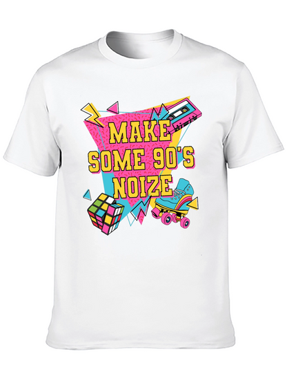 Camiseta Negra Estilo Retro Años 90