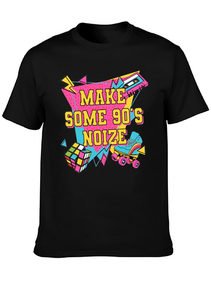 Camiseta Negra Estilo Retro Años 90