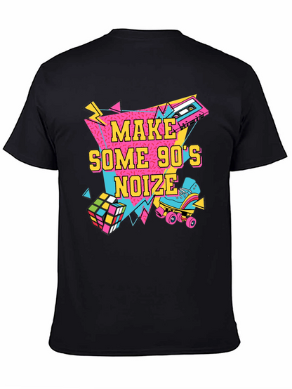 Camiseta Negra Estilo Retro Años 90