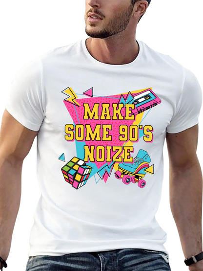 Camiseta Negra Estilo Retro Años 90