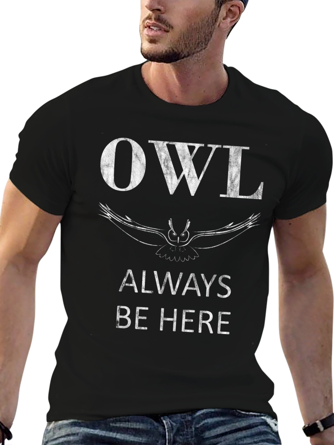 Camiseta Negra OWL Always Be Here
