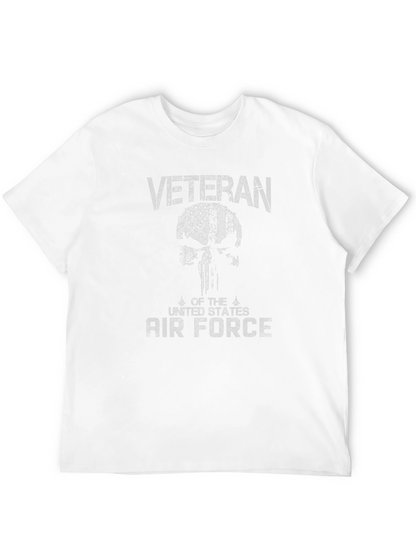 Camiseta Veterano Fuerza Aérea EEUU Diseño Cráneo