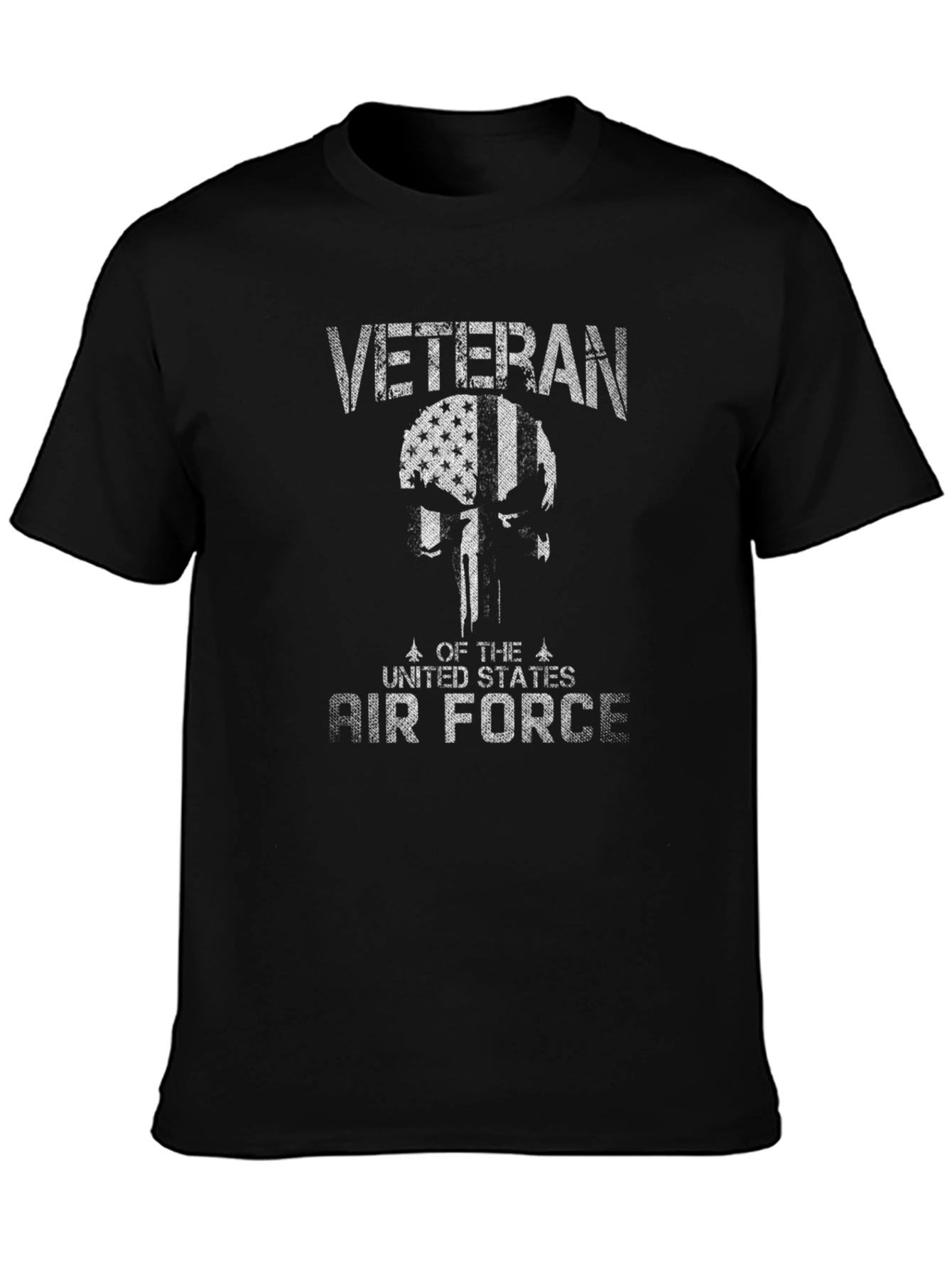 Camiseta Veterano Fuerza Aérea EEUU Diseño Cráneo