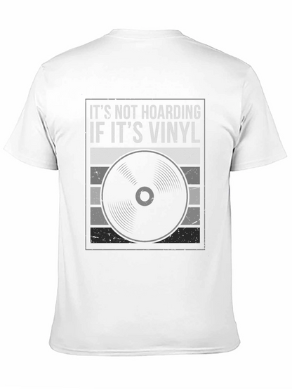 Camiseta Negra Its Not Hoarding If Its Vinyl