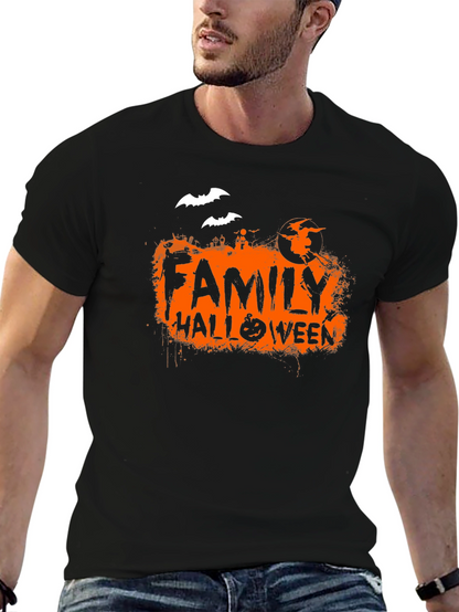 Camiseta Negra Halloween Familiar