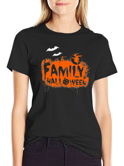 Camiseta Negra Halloween Familiar