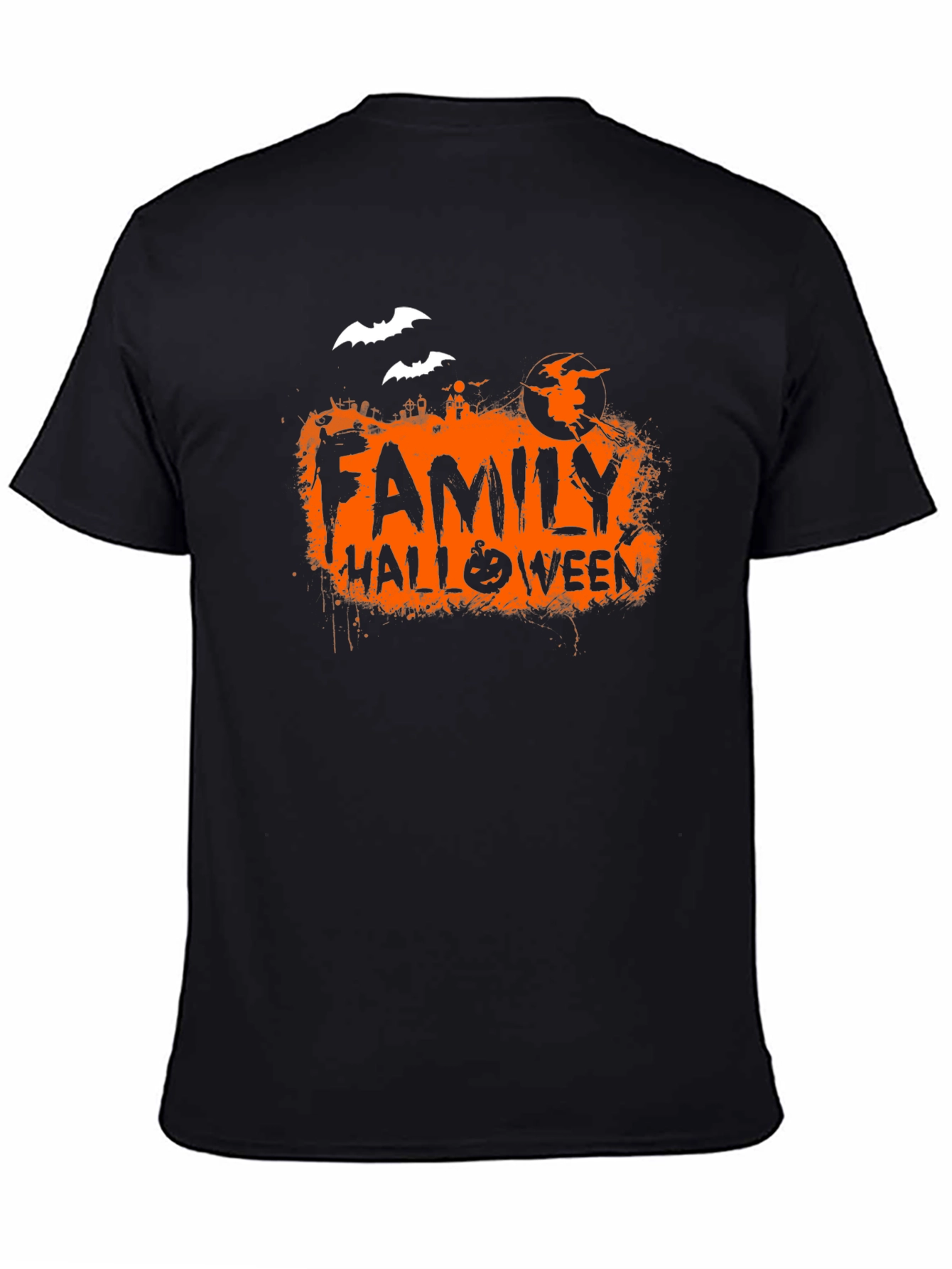 Camiseta Negra Halloween Familiar