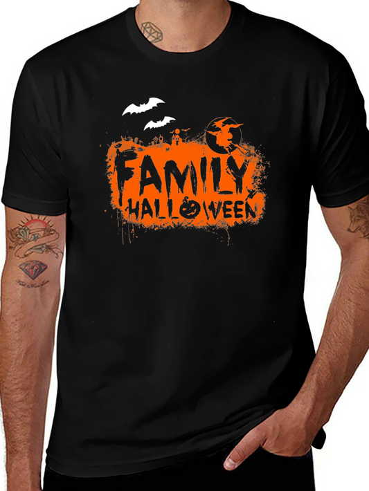 Camiseta Negra Halloween Familiar