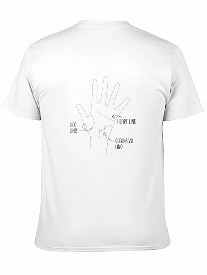 Camiseta Negra Hombre - Lectura de la Mano
