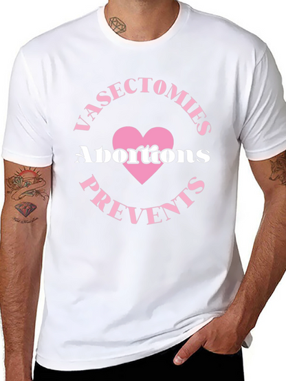 Camiseta Negra: Vasectomías Previene Abortos