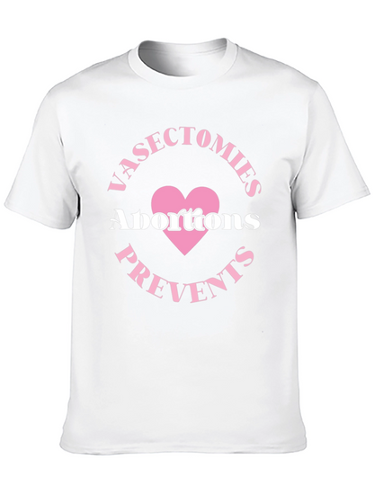Camiseta Negra: Vasectomías Previene Abortos