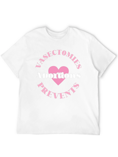 Camiseta Negra: Vasectomías Previene Abortos