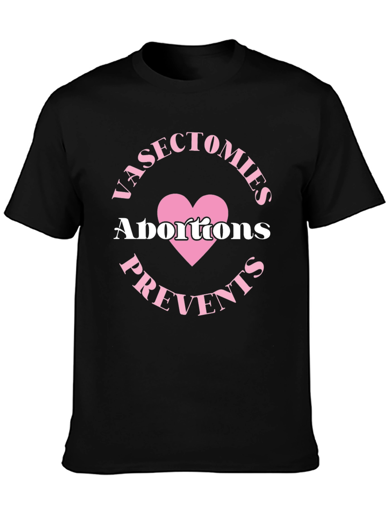 Camiseta Negra: Vasectomías Previene Abortos