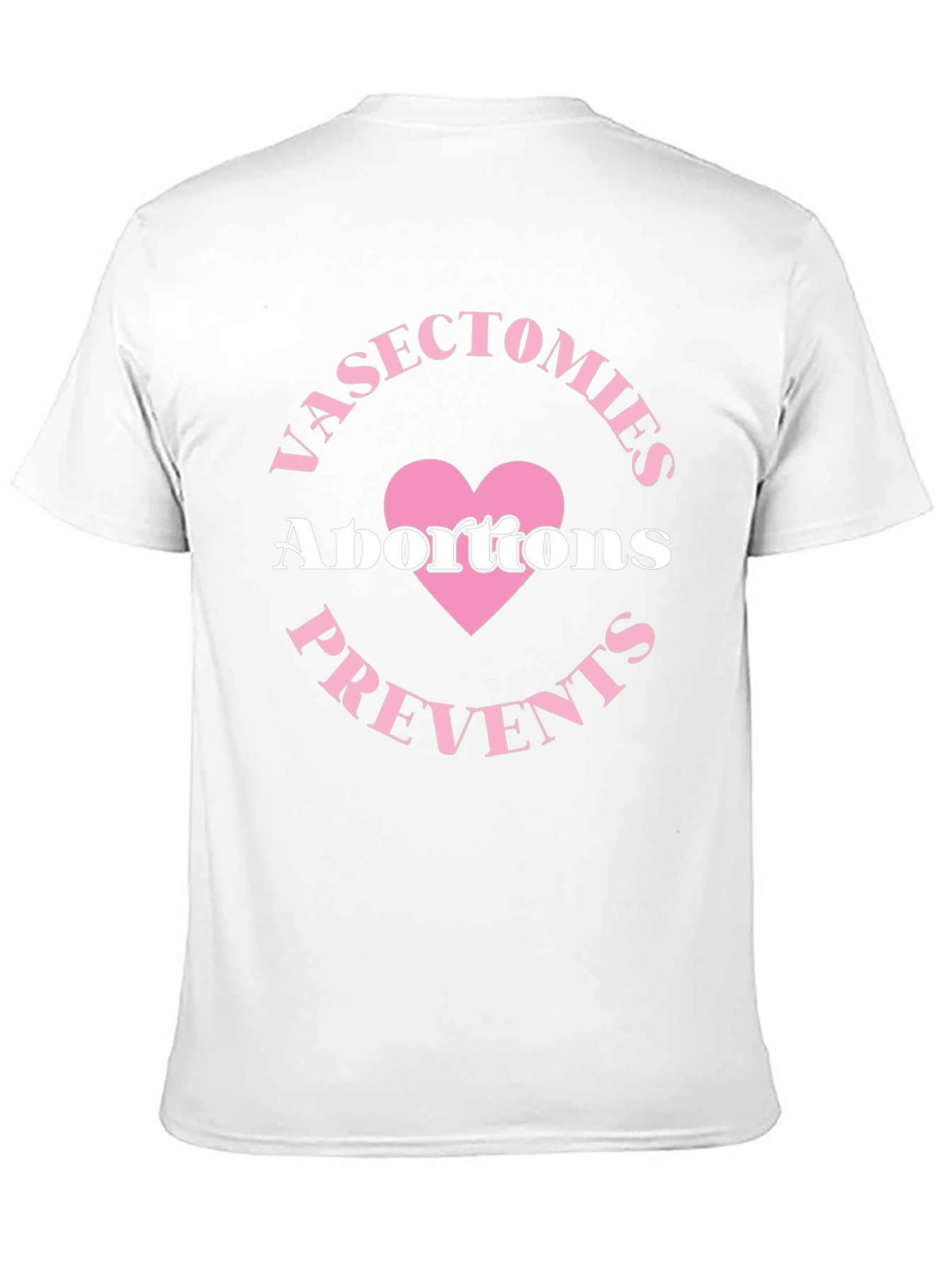 Camiseta Negra: Vasectomías Previene Abortos