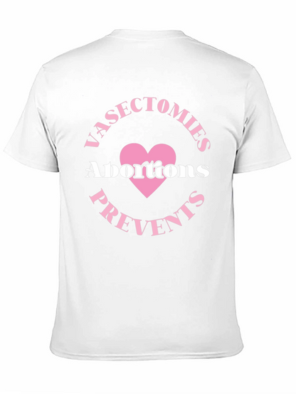 Camiseta Negra: Vasectomías Previene Abortos