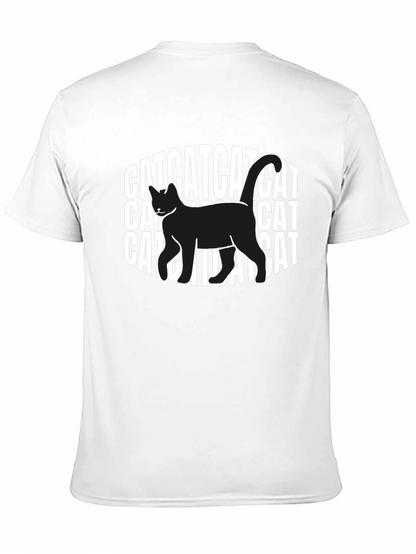 Camiseta Negra con Diseño de Gato CAT
