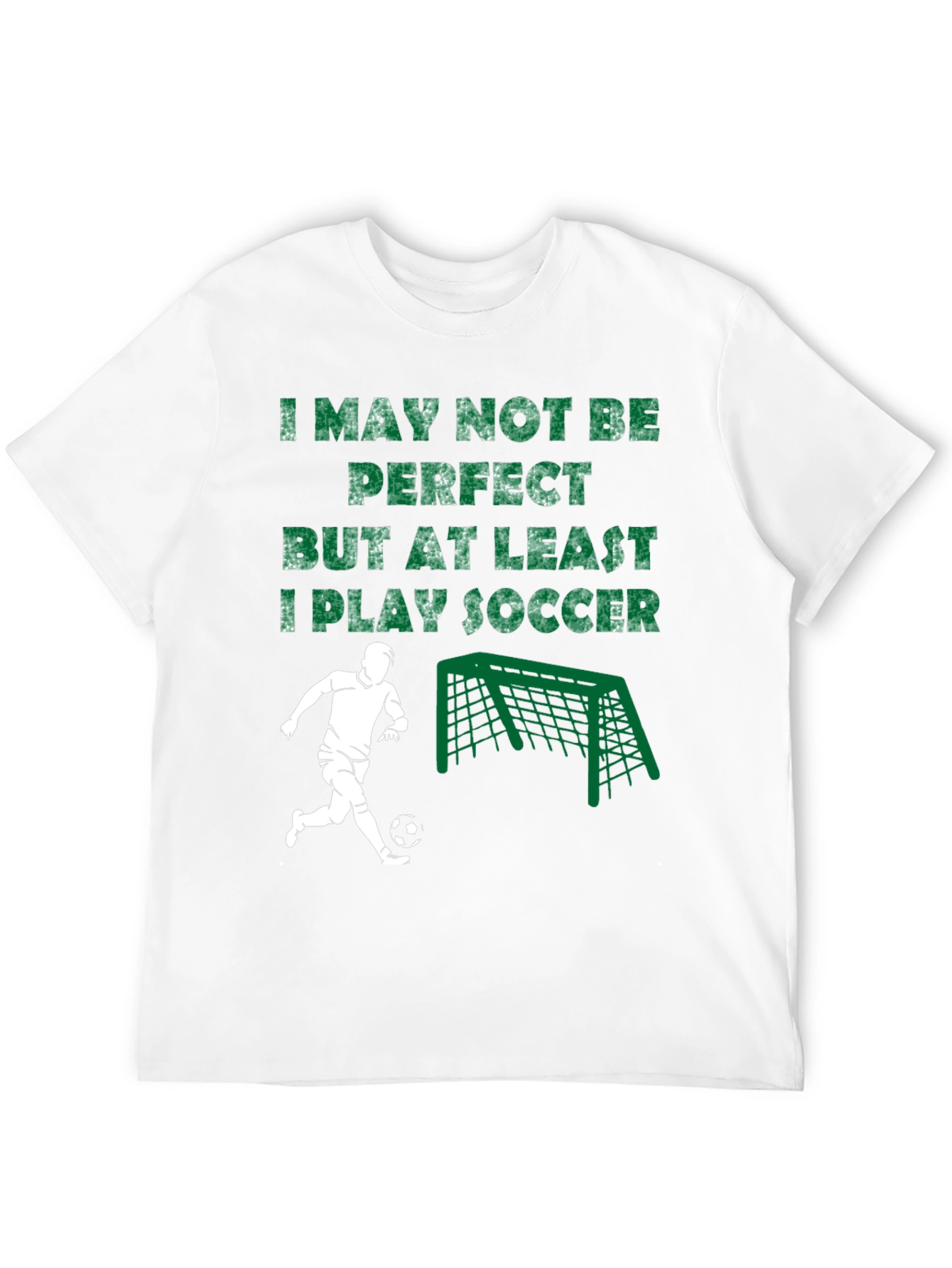 Camiseta Negra I Play Soccer para Hombre