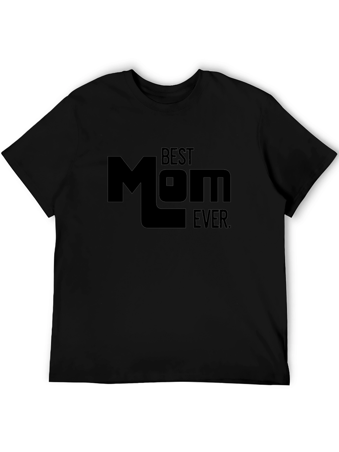 Camiseta Negra Best Mom Ever para Hombre
