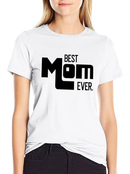Camiseta Negra Best Mom Ever para Hombre