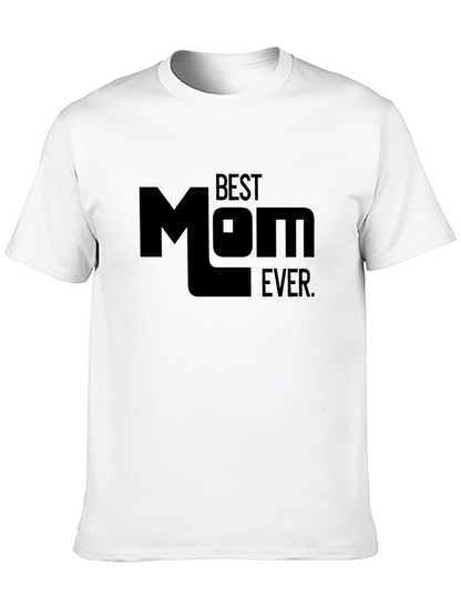 Camiseta Negra Best Mom Ever para Hombre