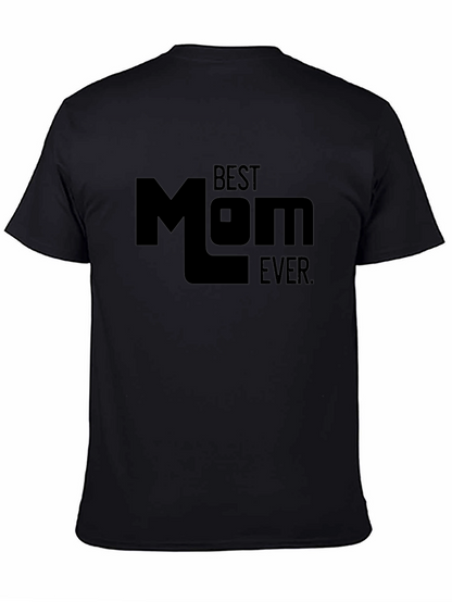 Camiseta Negra Best Mom Ever para Hombre
