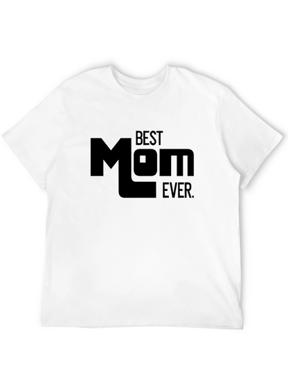 Camiseta Negra Best Mom Ever para Hombre