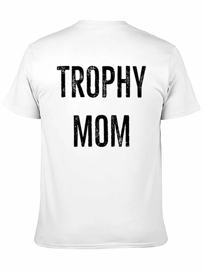Camiseta Negra Trophy Mom para Hombre