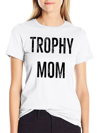 Camiseta Negra Trophy Mom para Hombre