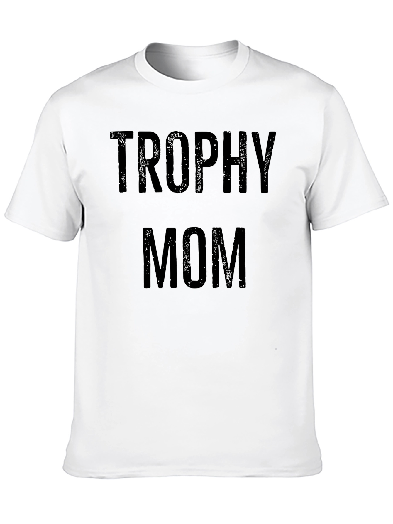 Camiseta Negra Trophy Mom para Hombre