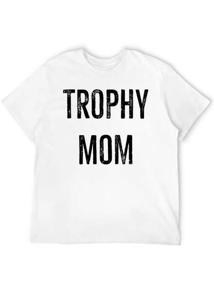 Camiseta Negra Trophy Mom para Hombre