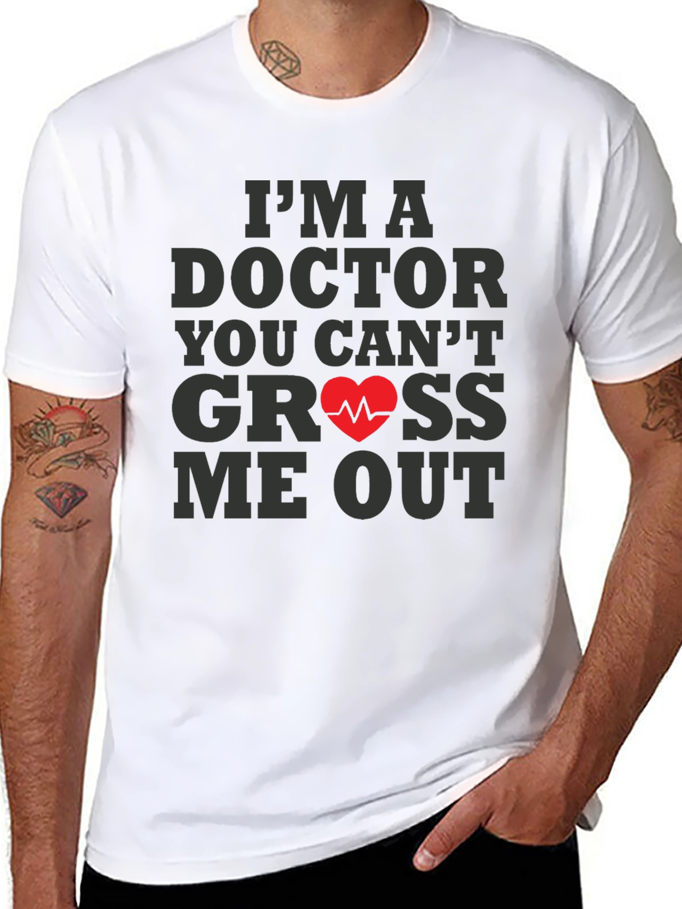 Camiseta Negra: Doctor Nada Me Asusta