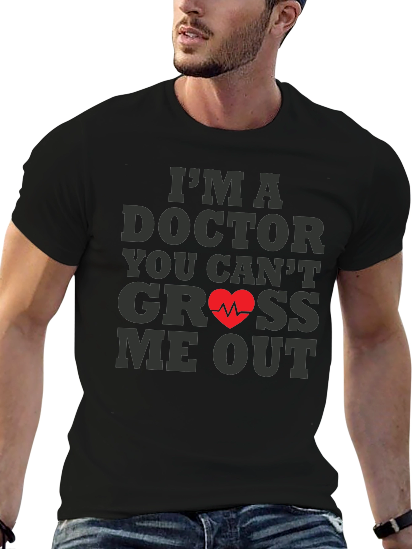 Camiseta Negra: Doctor Nada Me Asusta