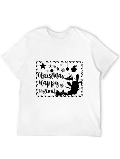 Camiseta Negra Navideña