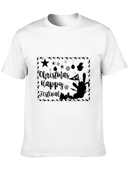 Camiseta Negra Navideña