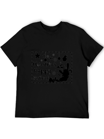 Camiseta Negra Navideña