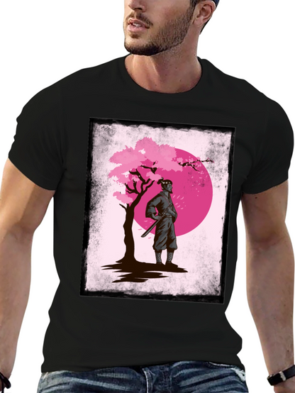 Camiseta Ninja Sakura Moon para Hombre