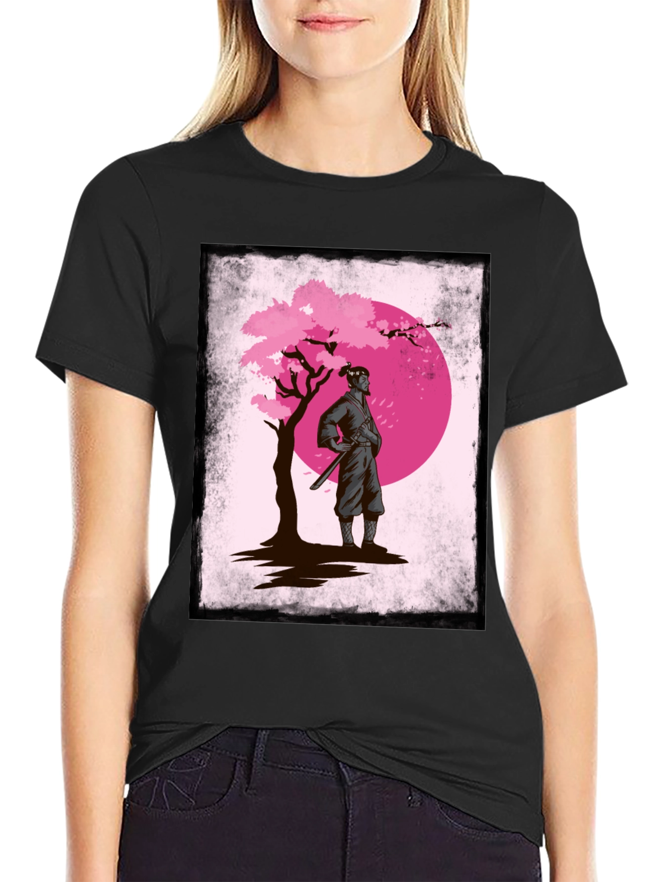 Camiseta Ninja Sakura Moon para Hombre