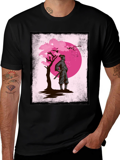 Camiseta Ninja Sakura Moon para Hombre