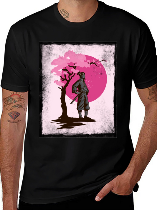 Camiseta Ninja Sakura Moon para Hombre