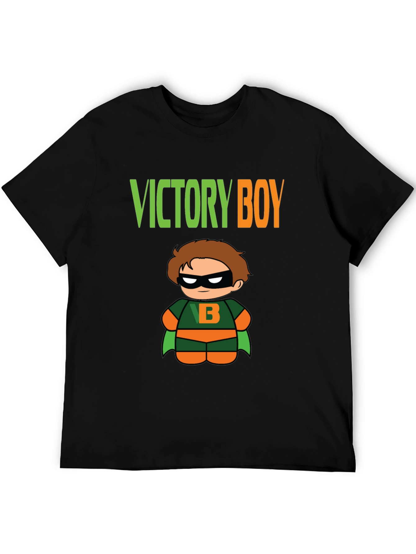 Camiseta Negra Niño Victoria Superhéroe