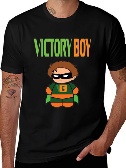 Camiseta Negra Niño Victoria Superhéroe