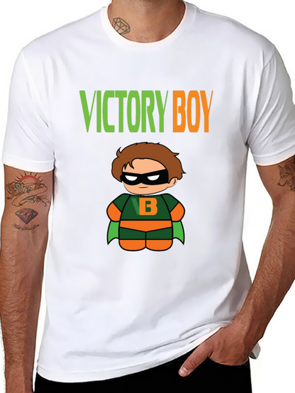 Camiseta Negra Niño Victoria Superhéroe