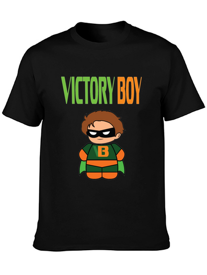 Camiseta Negra Niño Victoria Superhéroe