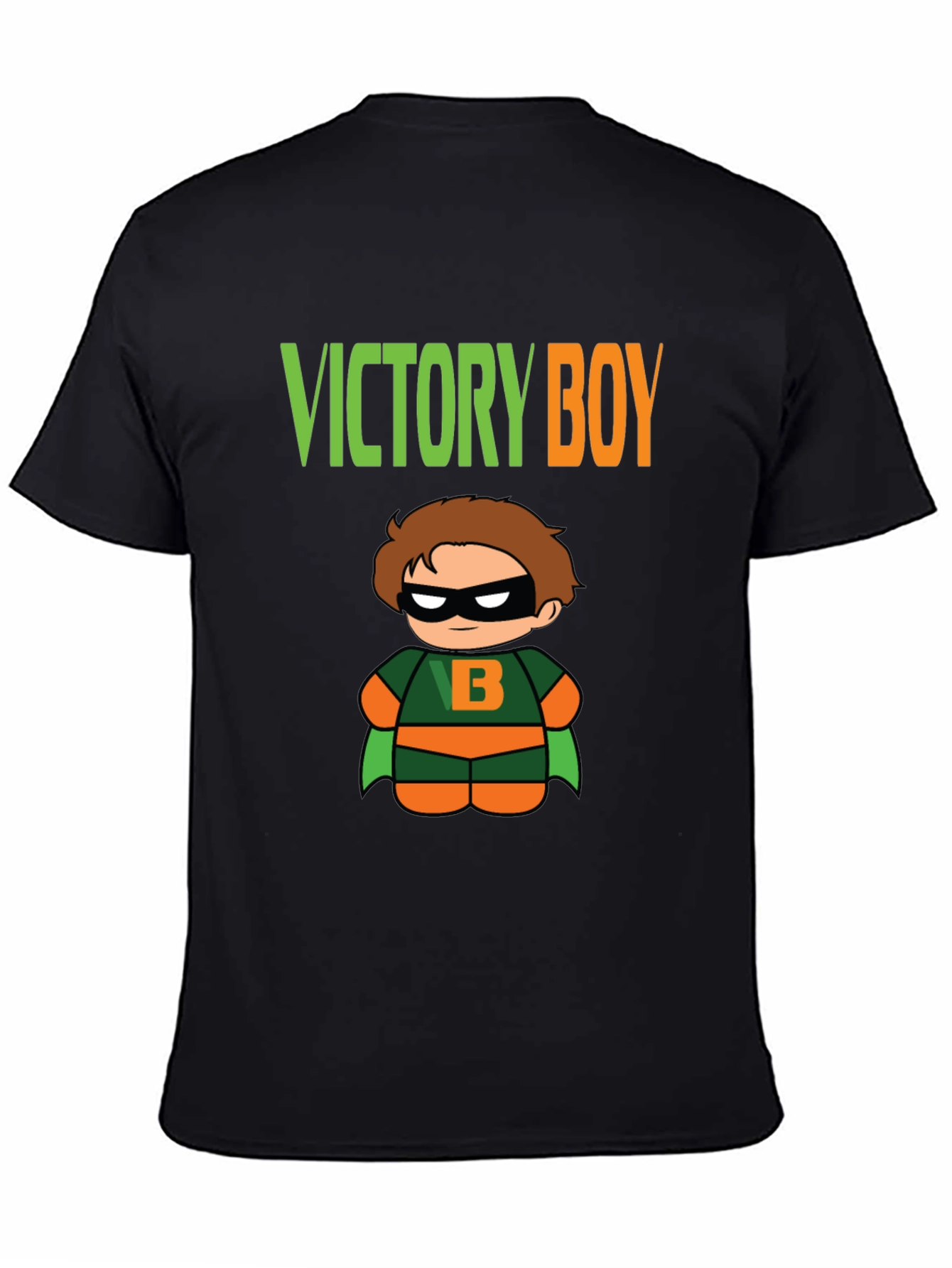 Camiseta Negra Niño Victoria Superhéroe